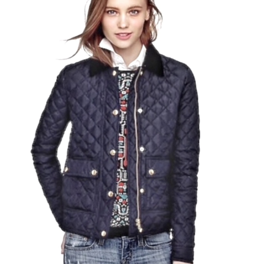 J Crew Down Filled Quilted Tack Jacket | XXS